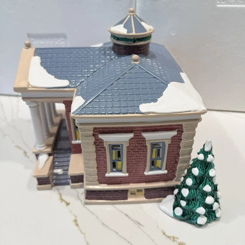 Dept 56 Village Public Library Original Snow Village Lighted 54437 Retired Boxed